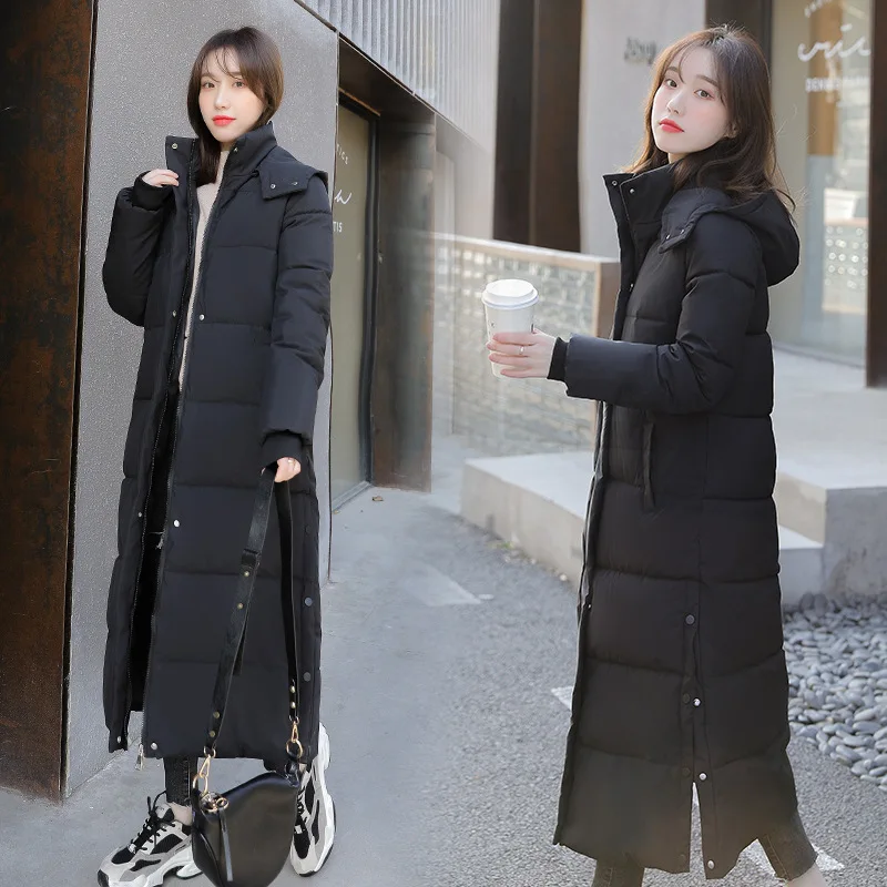 Down-parka-Detachable-hat-2021-new-winter-jacket-Korean-loose-thickened-long-knee-cotton-padded-jacket