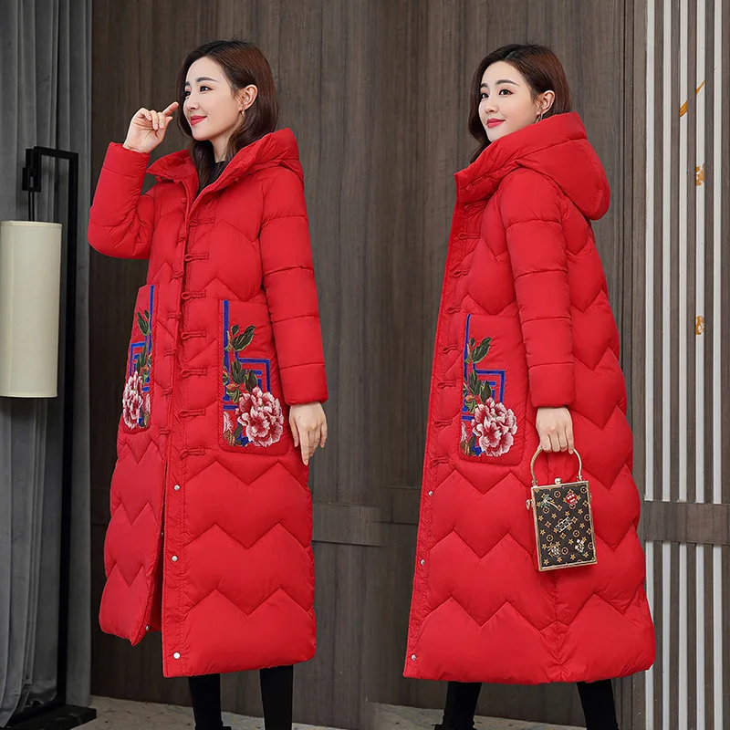 New-Winter-Hooded-Long-Sleeve-Solid-Color-2020-new-winter-jacket-Style-Embroidered-women-Cross-knee-1