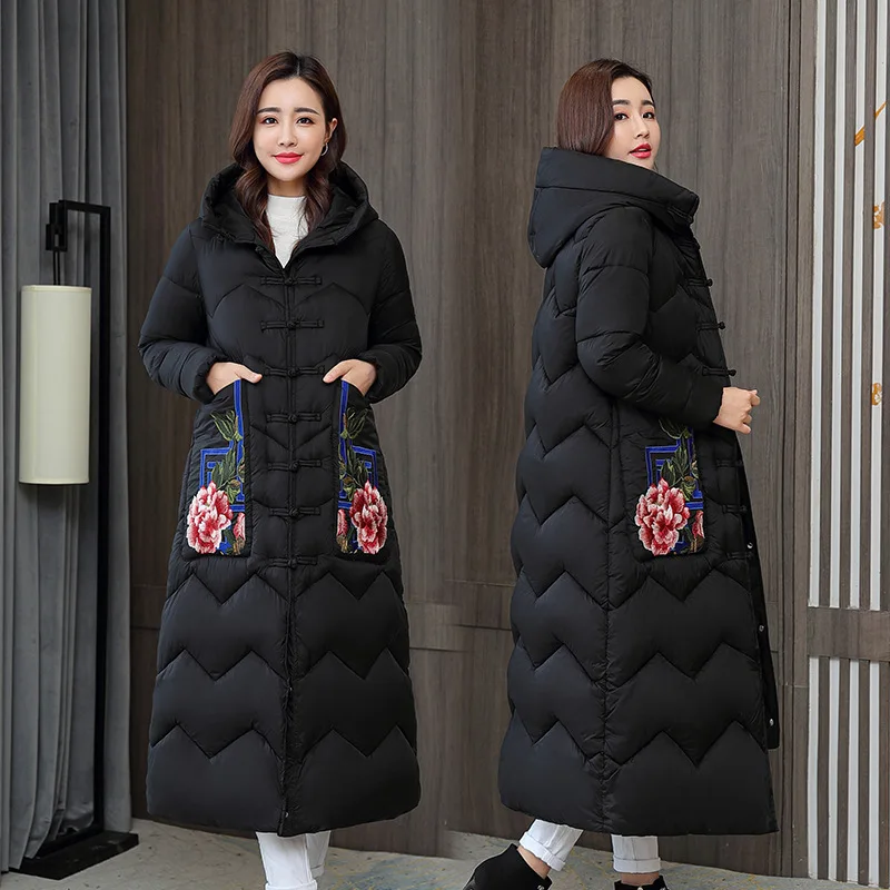 New-Winter-Hooded-Long-Sleeve-Solid-Color-2020-new-winter-jacket-Style-Embroidered-women-Cross-knee-3